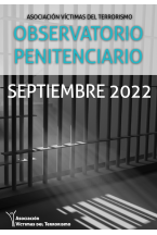 OBSERVATORIO DE POLÍTICA PENITENCIARIA DE LA AVT -SEPTIEMBRE 2022